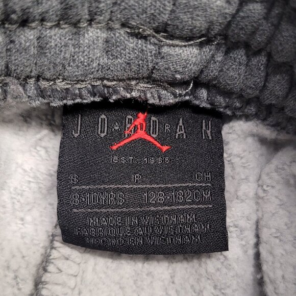 Jodan Boy’s sweatpants size Small color gray white - Picture 2 of 4